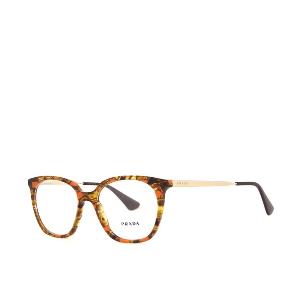 Prada 11TV 11 KJN-1O1 51 Striped Brown Orange Eyeglasses PR11TV